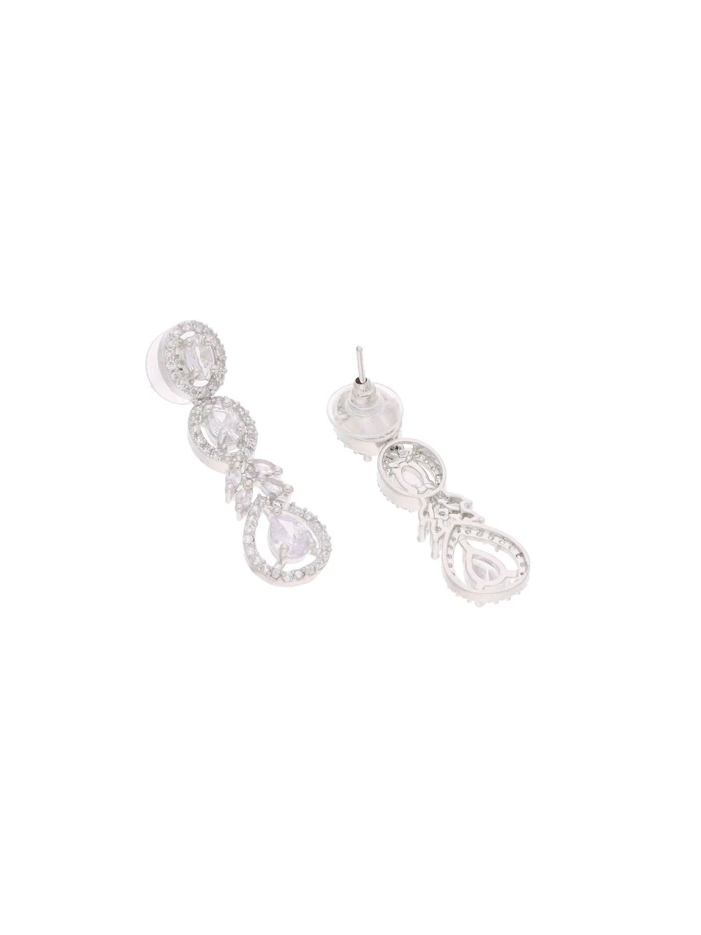 Elegant Leaf Drop Necklace Set - Image 5