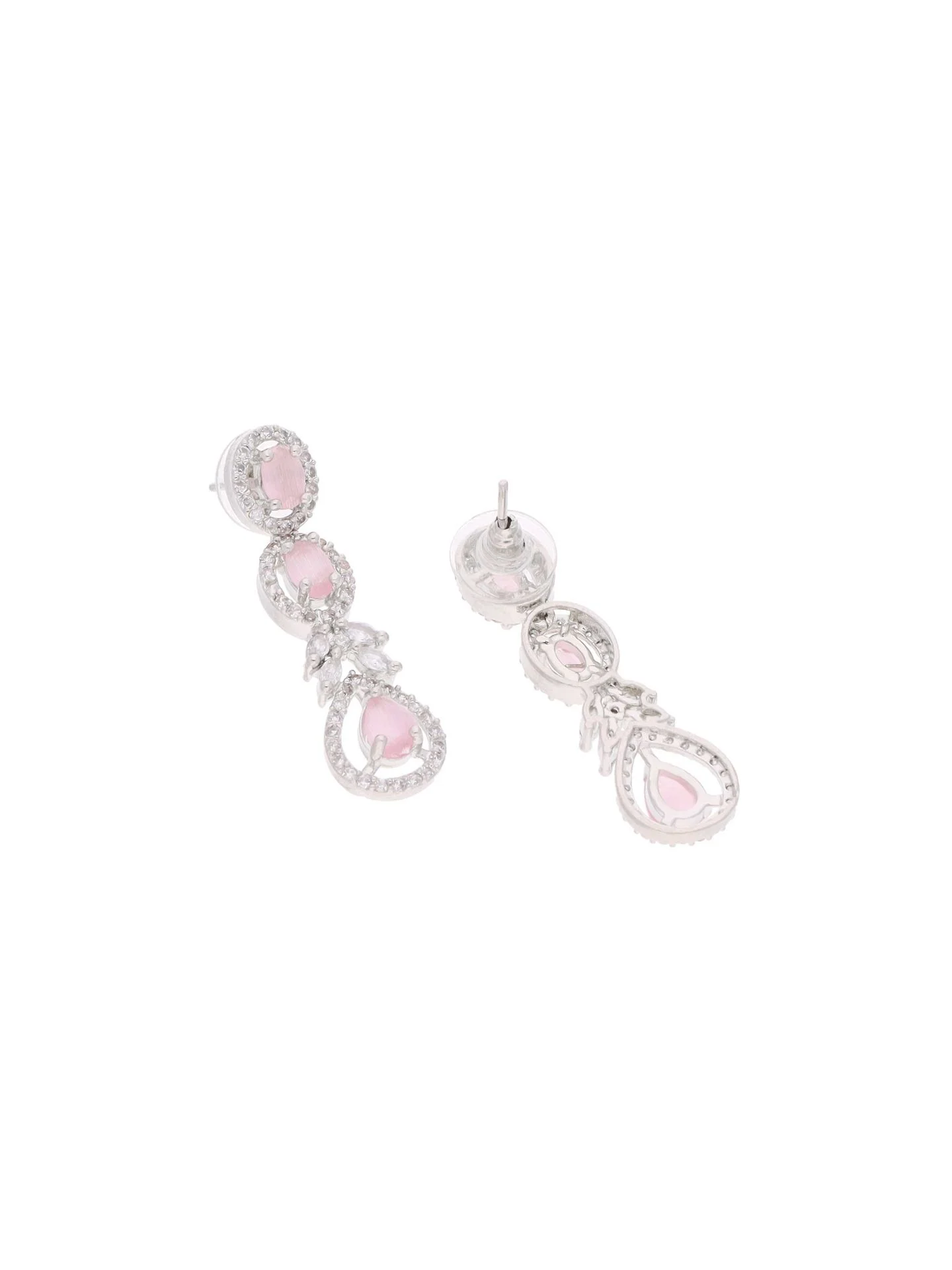 Elegant Teardrop Floral Necklace Set - Image 5
