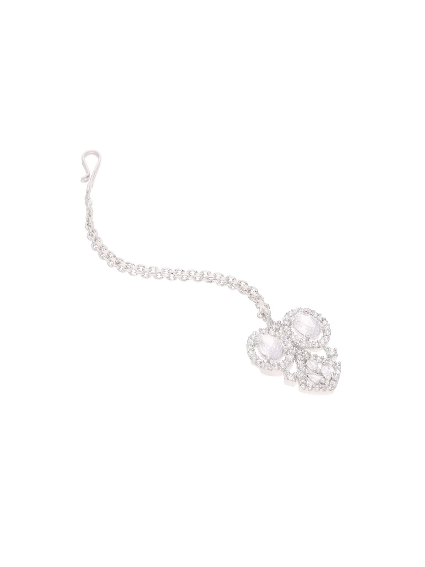 Elegant Geometric Leaf Necklace Set - Image 6