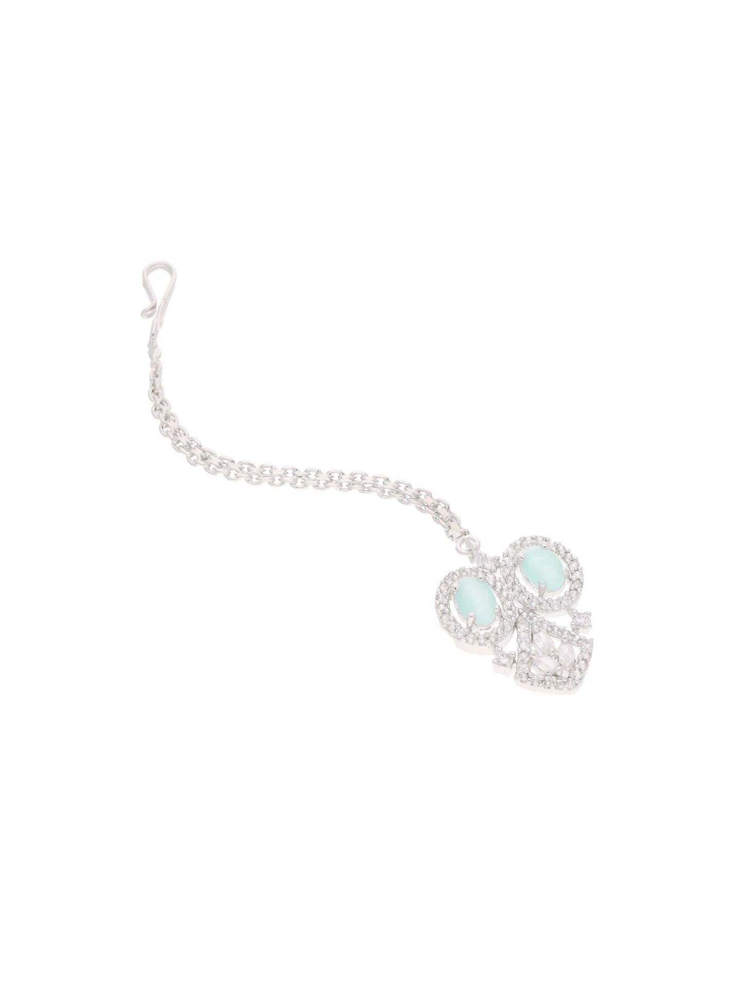 Mint Green Geometric Necklace Set - Image 6