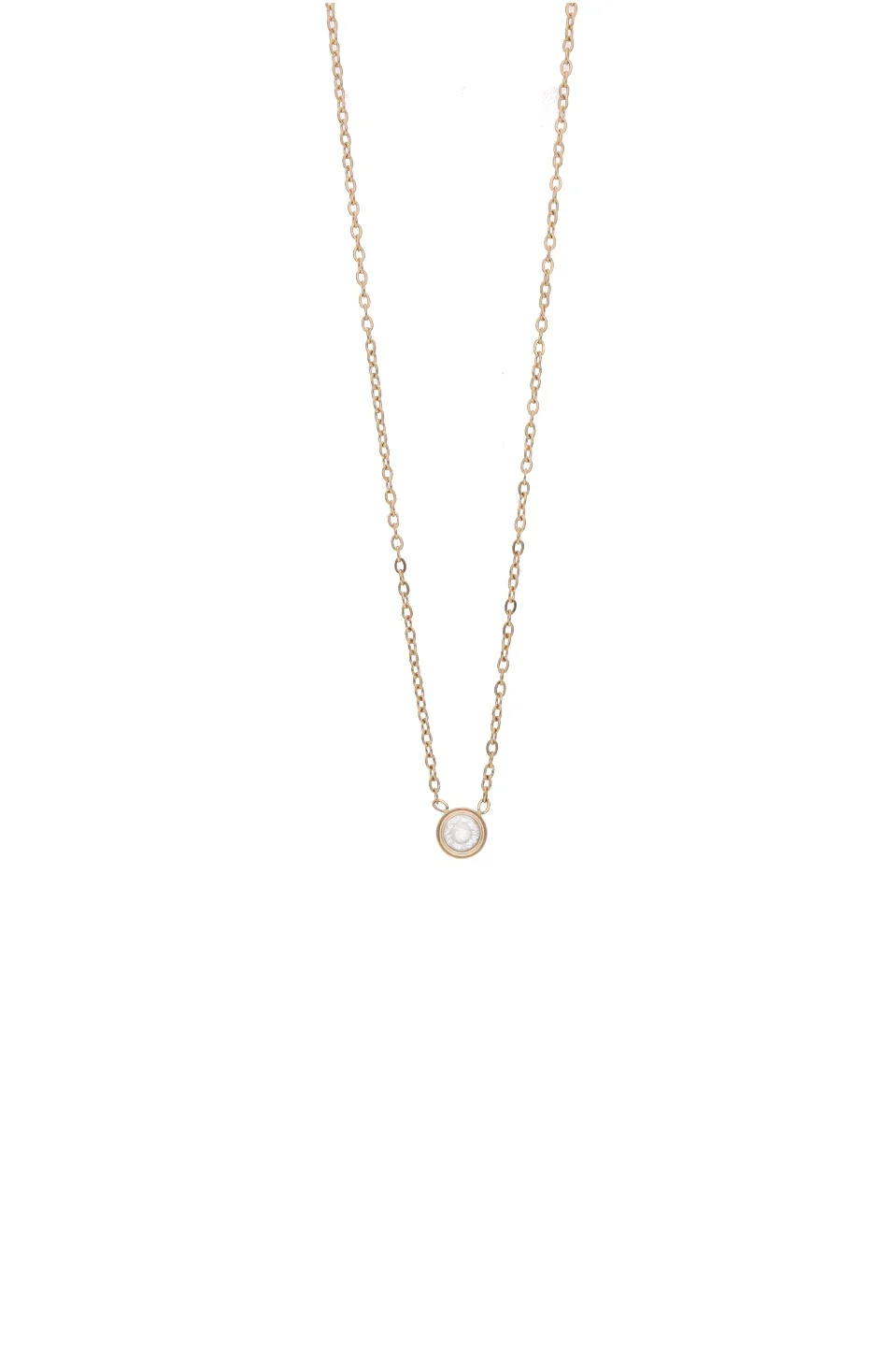 Gold Diamond Pendant Necklace - Image 5