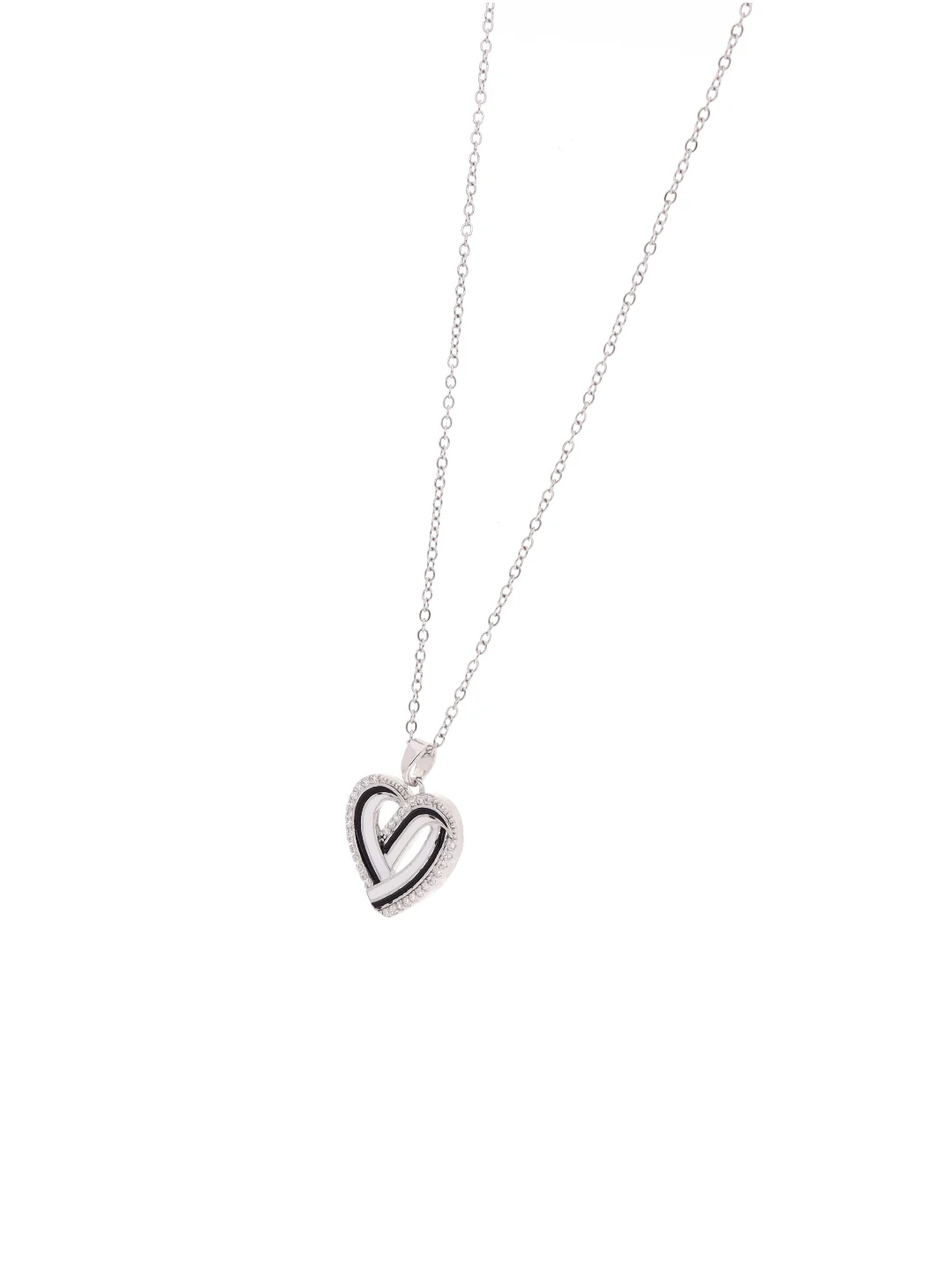 Silver Heart Pendant Necklace - Image 3