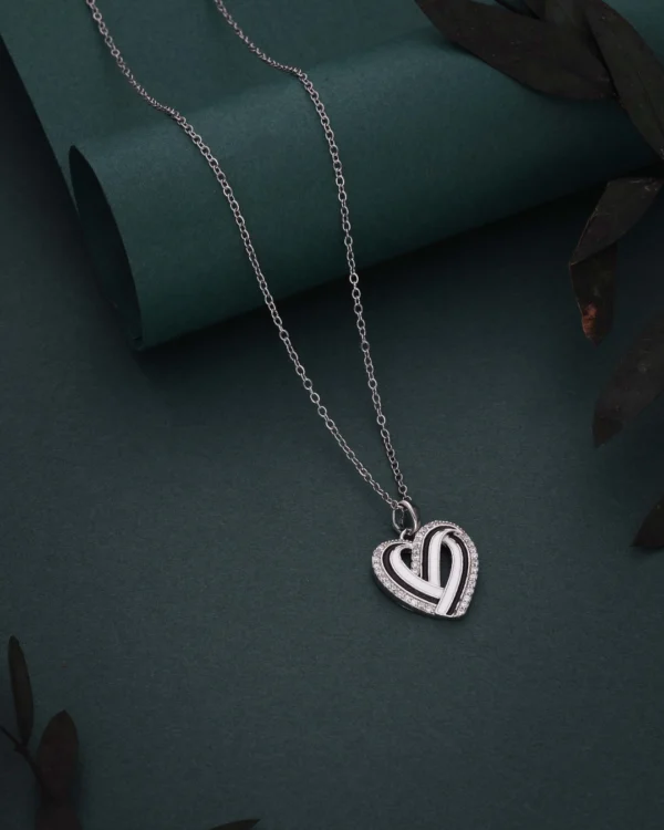 Silver Heart Pendant Necklace