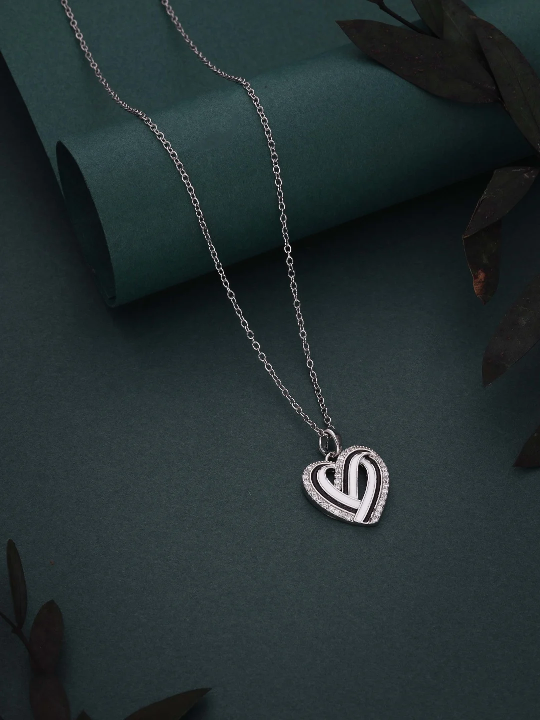 Silver Heart Pendant Necklace