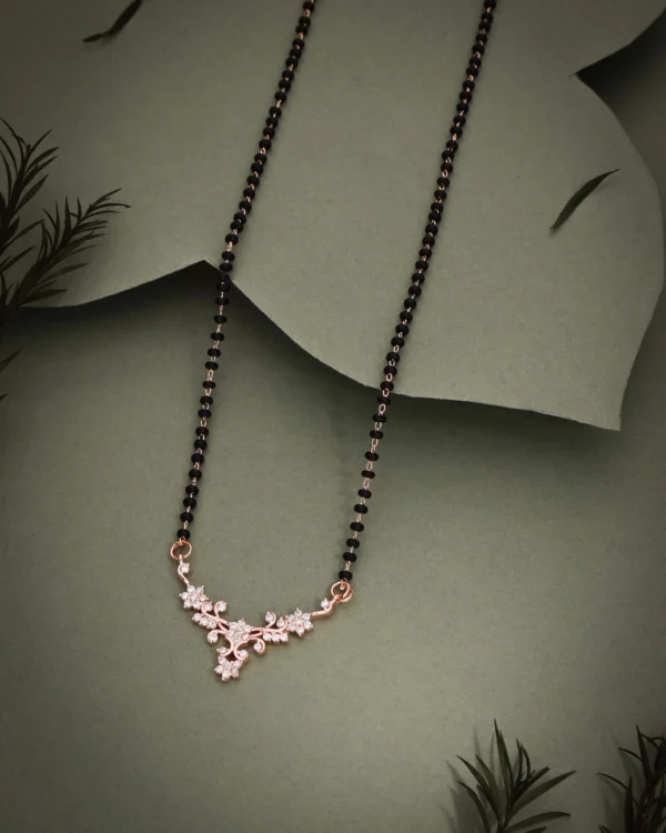 Rose Floral Drop Mangalsutra