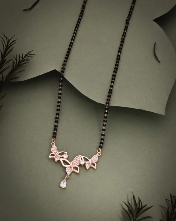 Rose Bow Drop Mangalsutra