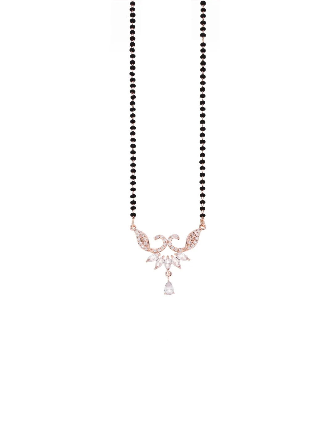 Rose Crystal Bloom Mangalsutra - Image 2
