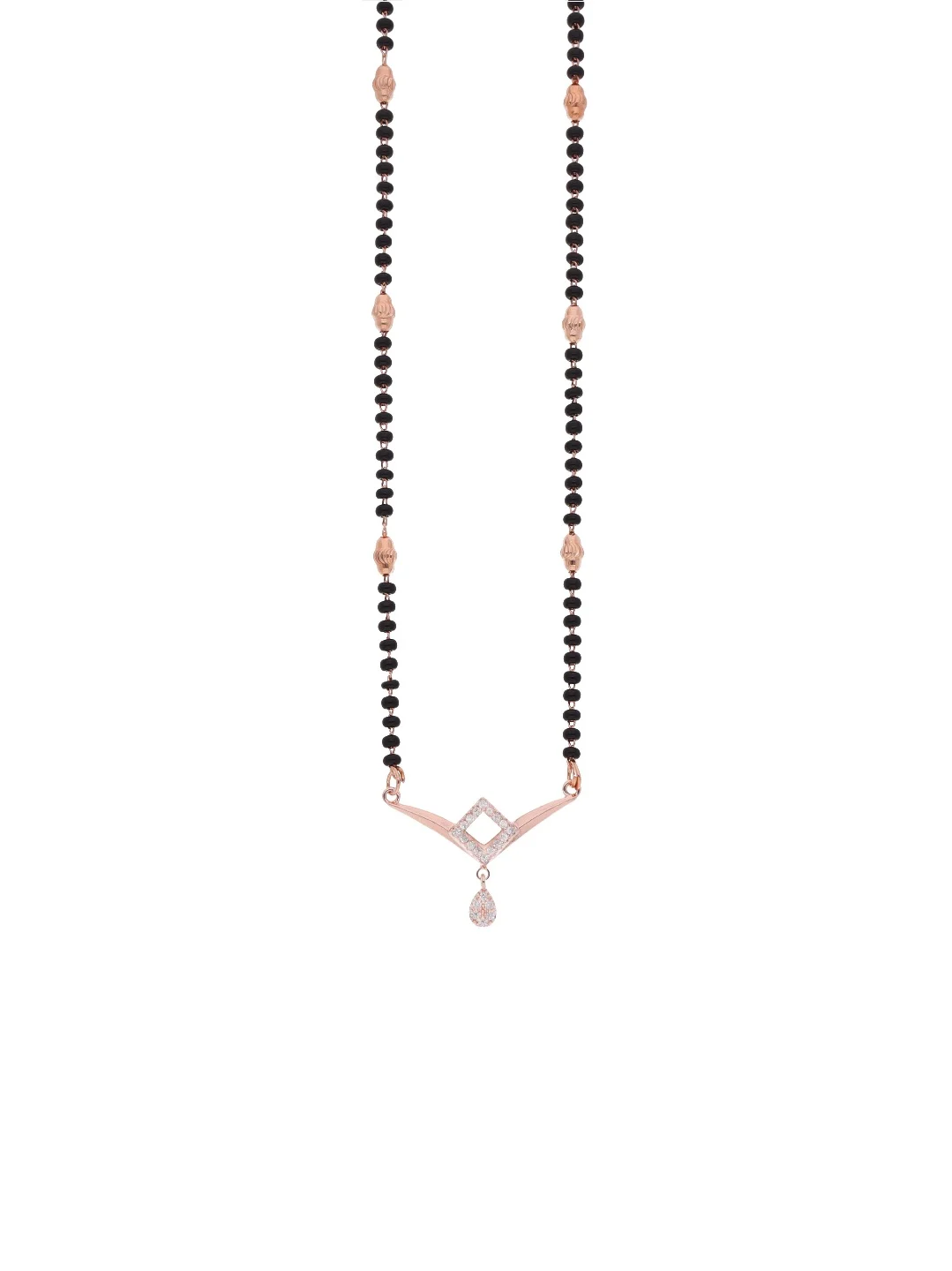 Rose Gold Geometric Mangalsutra - Image 2