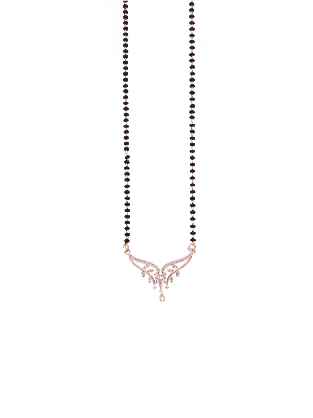 Rose Wave Drop Mangalsutra - Image 2