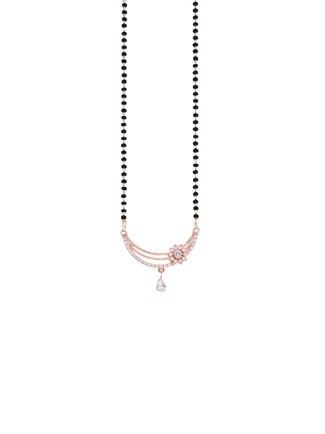 Rose Bloom Drop Mangalsutra - Image 2