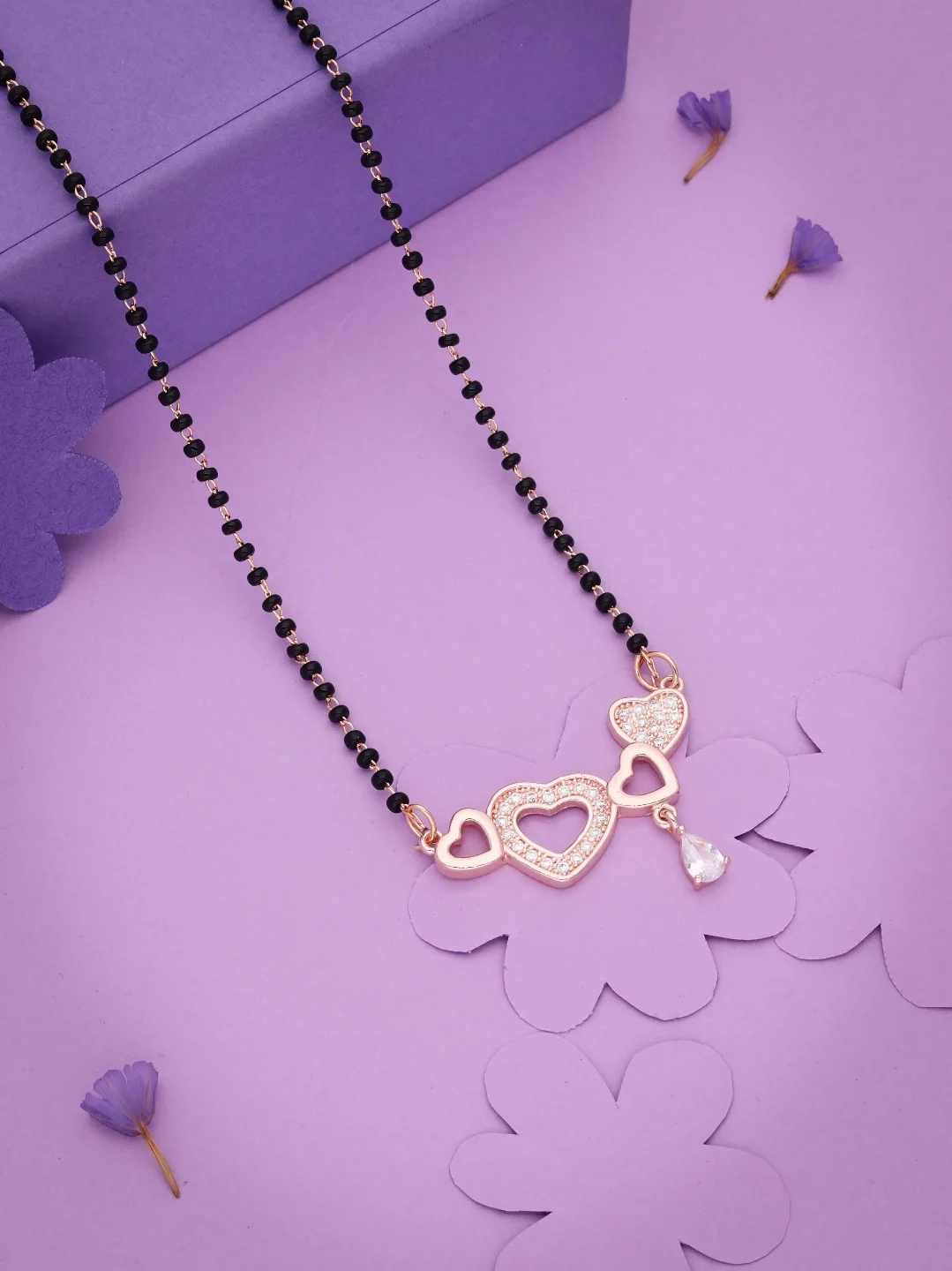 Heart Charm Mangalsutra - Image 2