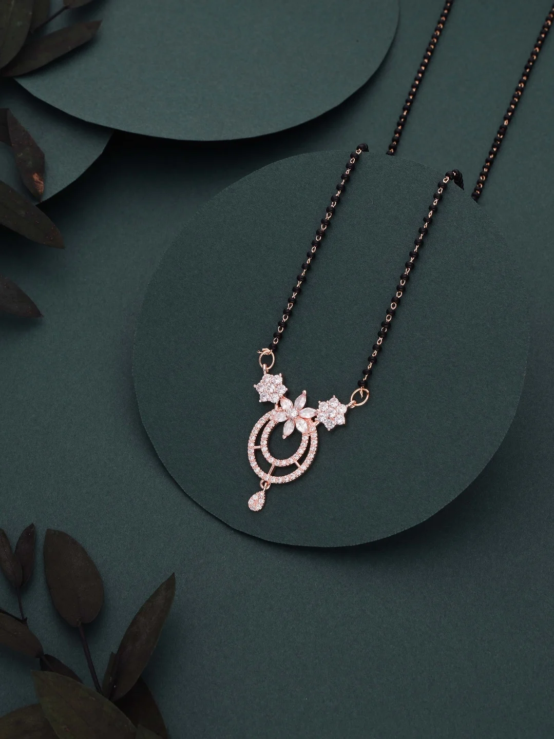 Rose Circle Bloom Mangalsutra - Image 2