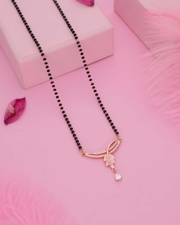 Rose Ribbon Drop Mangalsutra