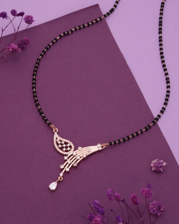 Crystal Tassel Mangalsutra