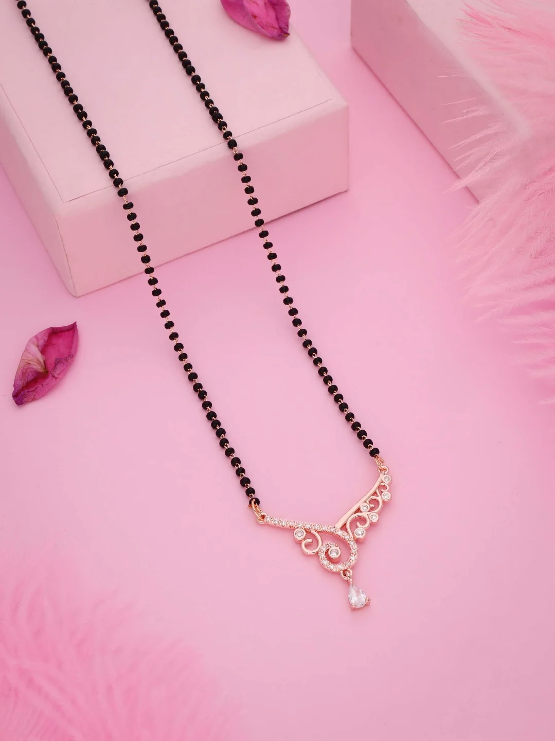 Swirl Drop Mangalsutra - Image 2