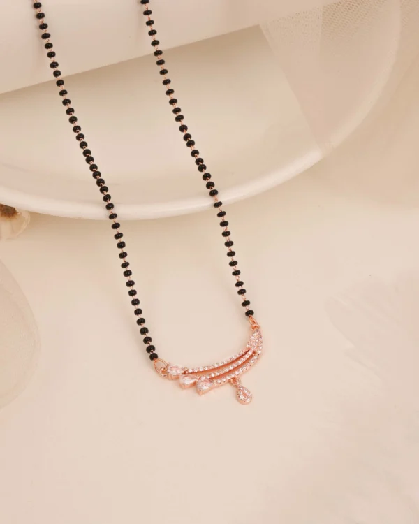 Rose Double Curve Drop Mangalsutra