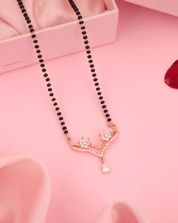 Rose Star Drop Mangalsutra
