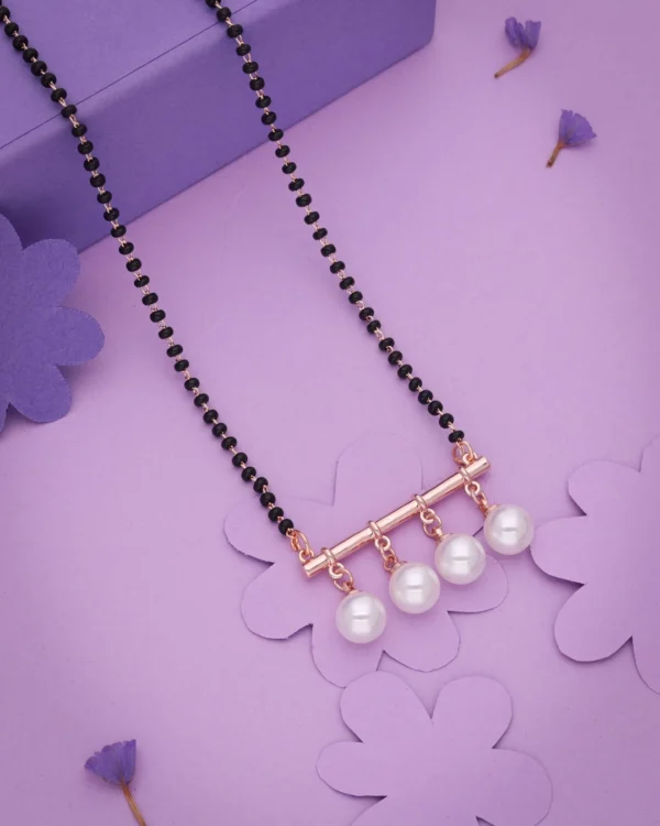 Pearl Drop Charm Mangalsutra