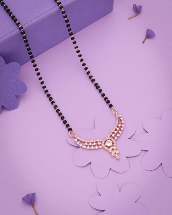Rose Curve Charm Mangalsutra