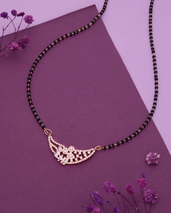 Rose Gold Moon Mangalsutra
