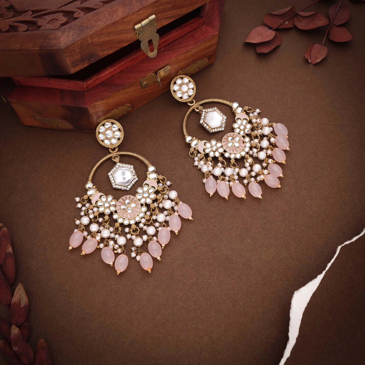 Blush Pink Pearl Earring