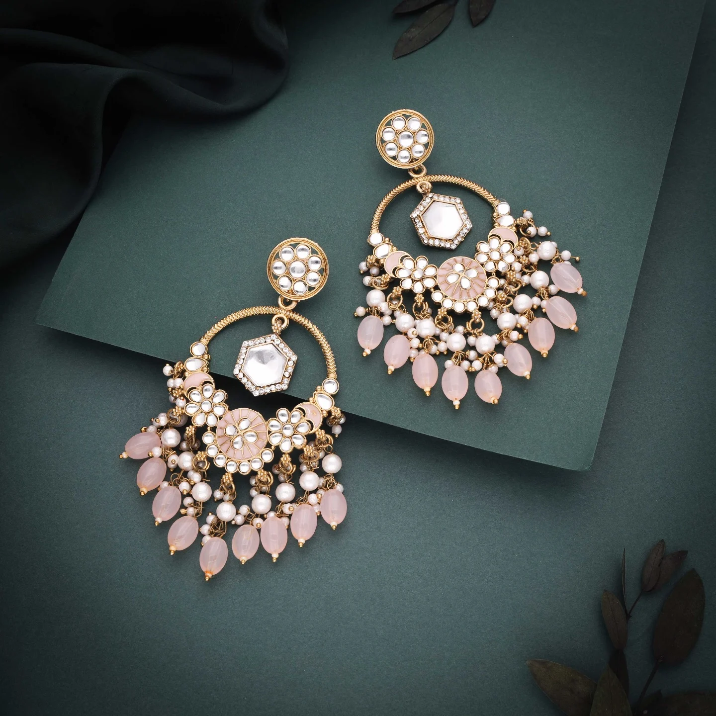 Blush Pink Pearl Earring - Image 5