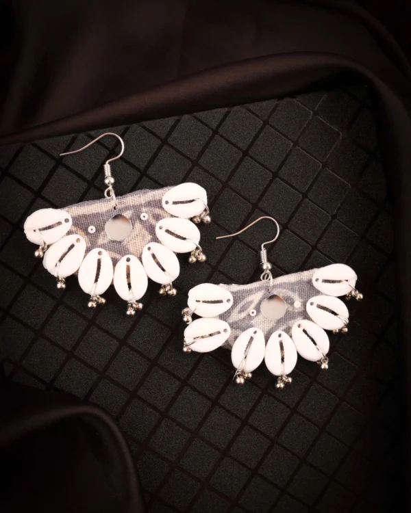 Cowrie Shell Drop Earrings