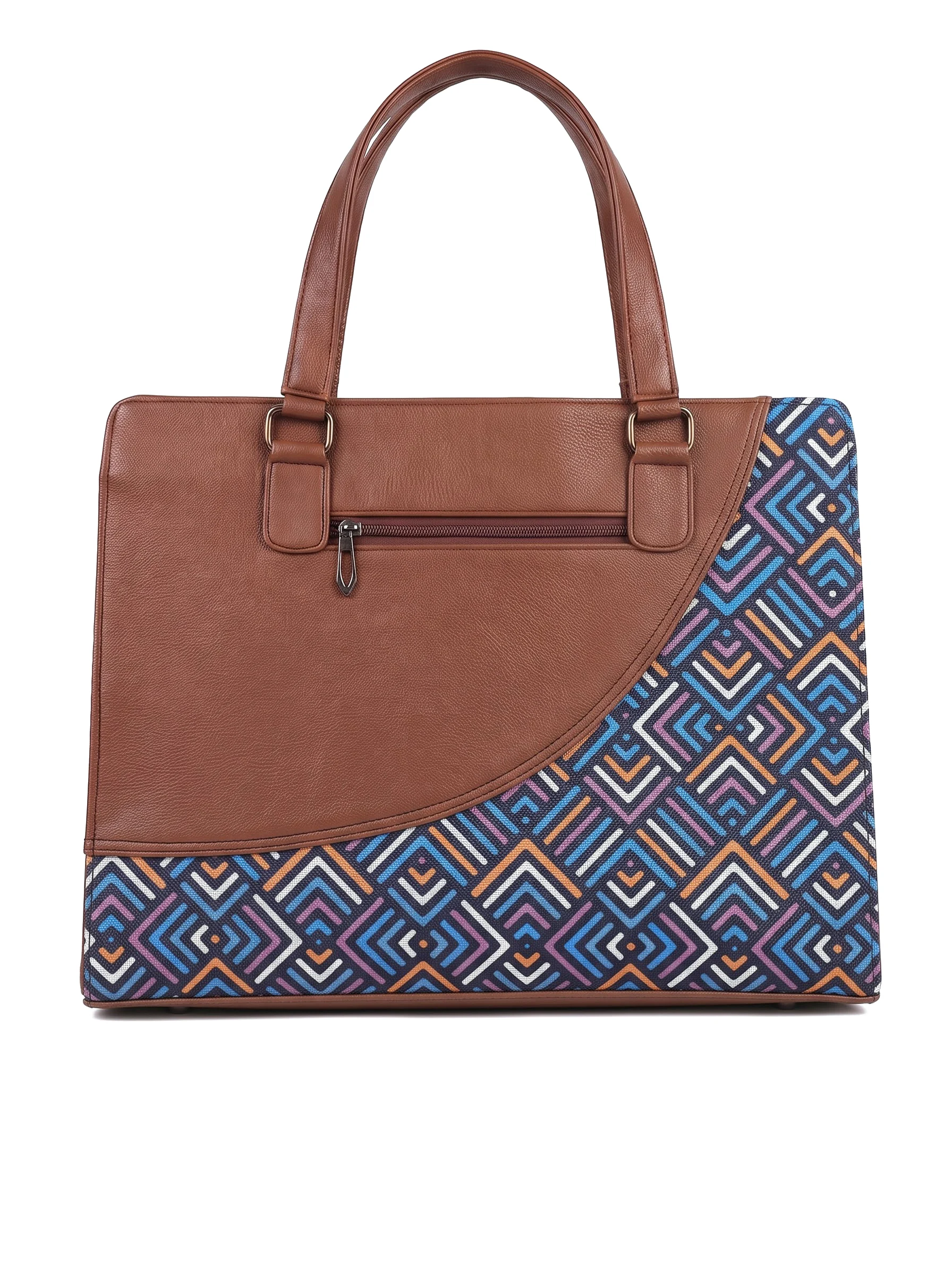 Colorful Chevron Striped Tote Bag - Image 3