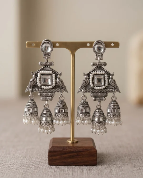 Classic Pearl Jhumka Earrings