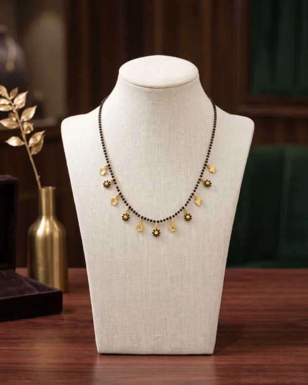 Gold Floral Charm Mangalsutra