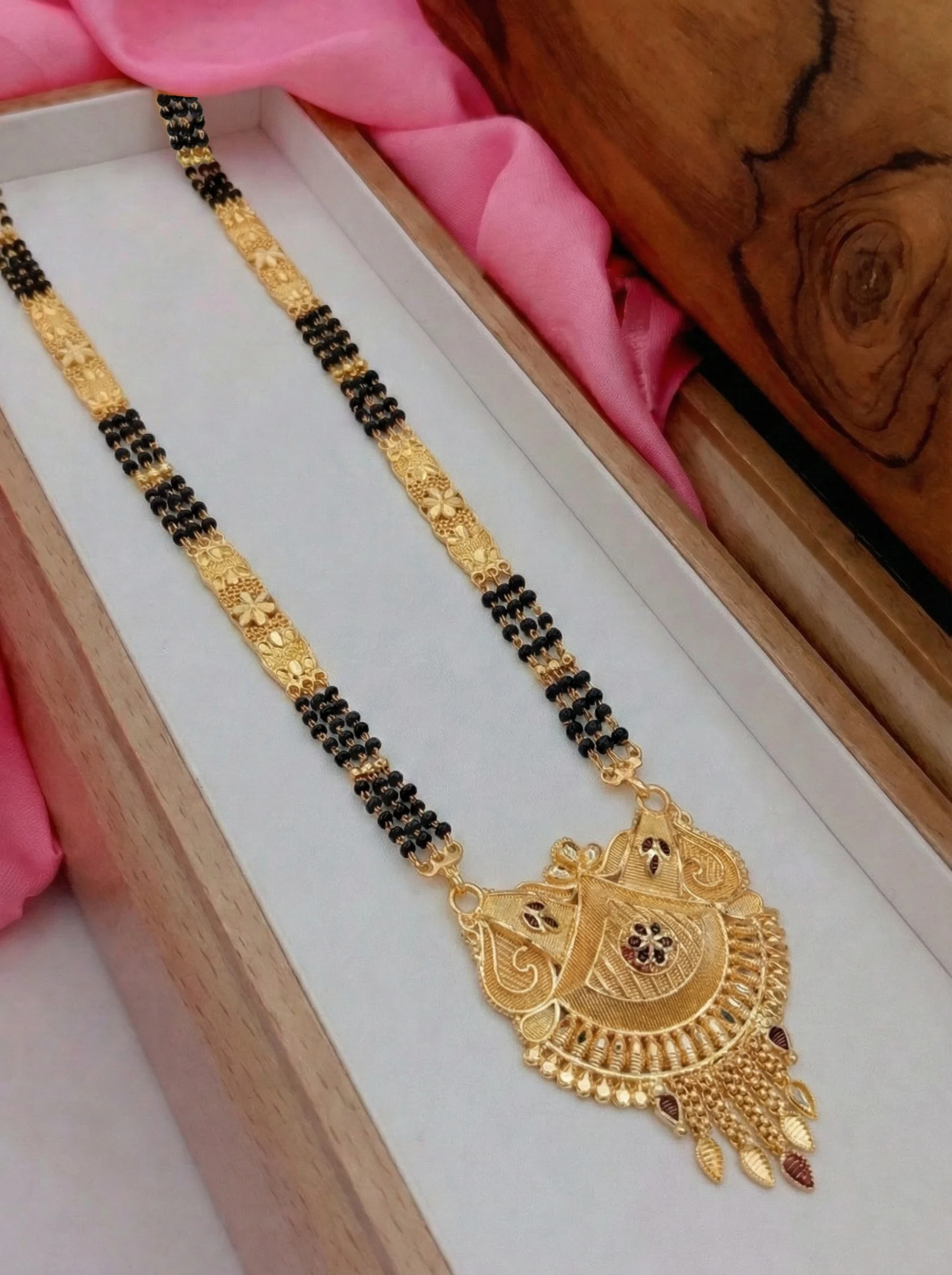 Classic Gold Temple Mangalsutra - Image 6