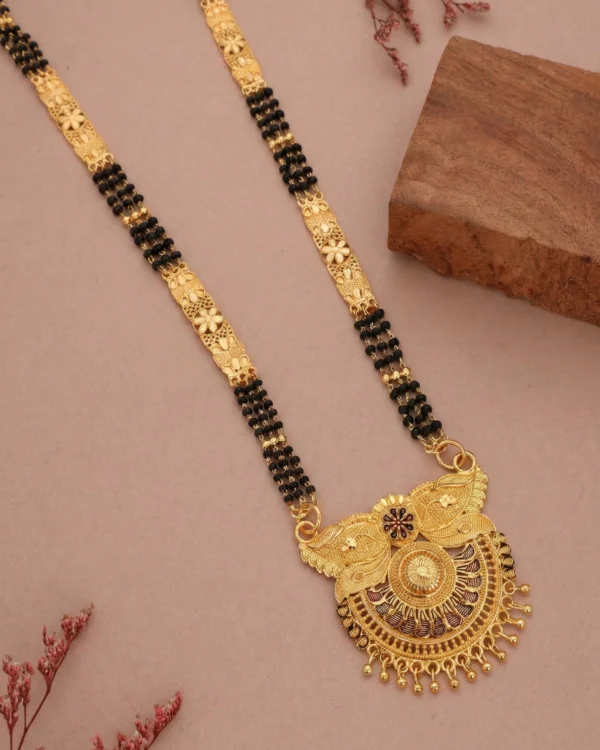 Royal Peacock Gold Mangalsutra