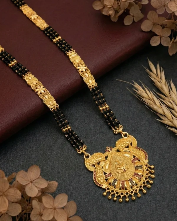 Antique Peacock Gold Mangalsutra