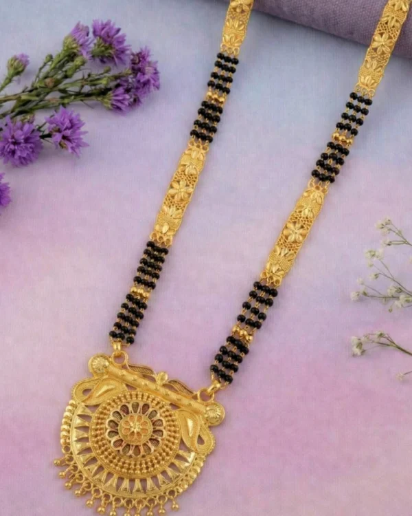 Floral Mandala Gold Mangalsutra