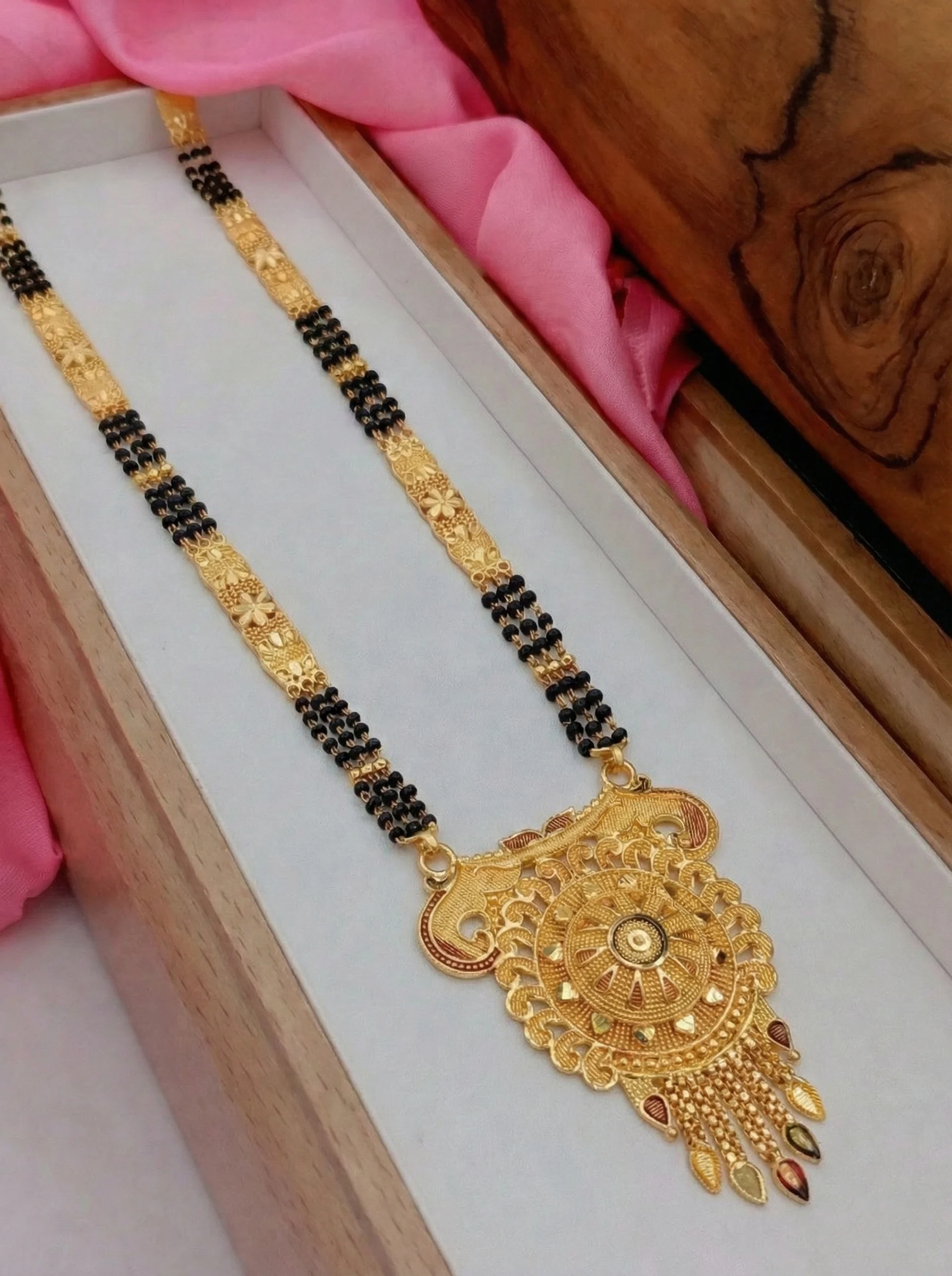 Antique Floral Gold Mangalsutra