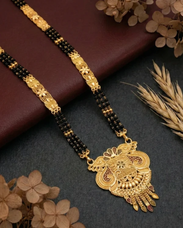 Traditional Peacock Gold Mangalsutra