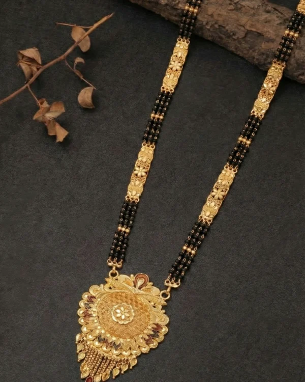 Traditional Floral Gold Mangalsutra