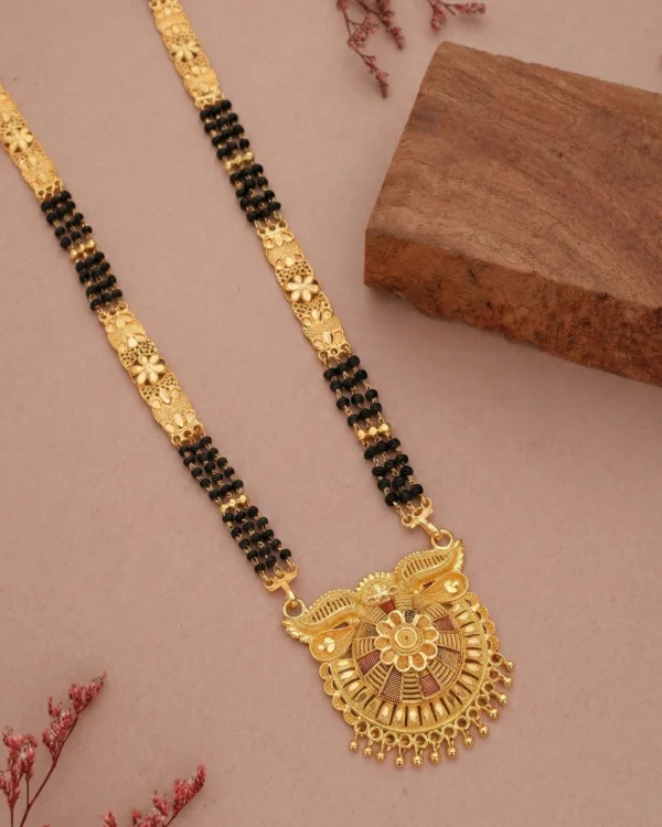 Traditional Floral Gold Mangalsutra