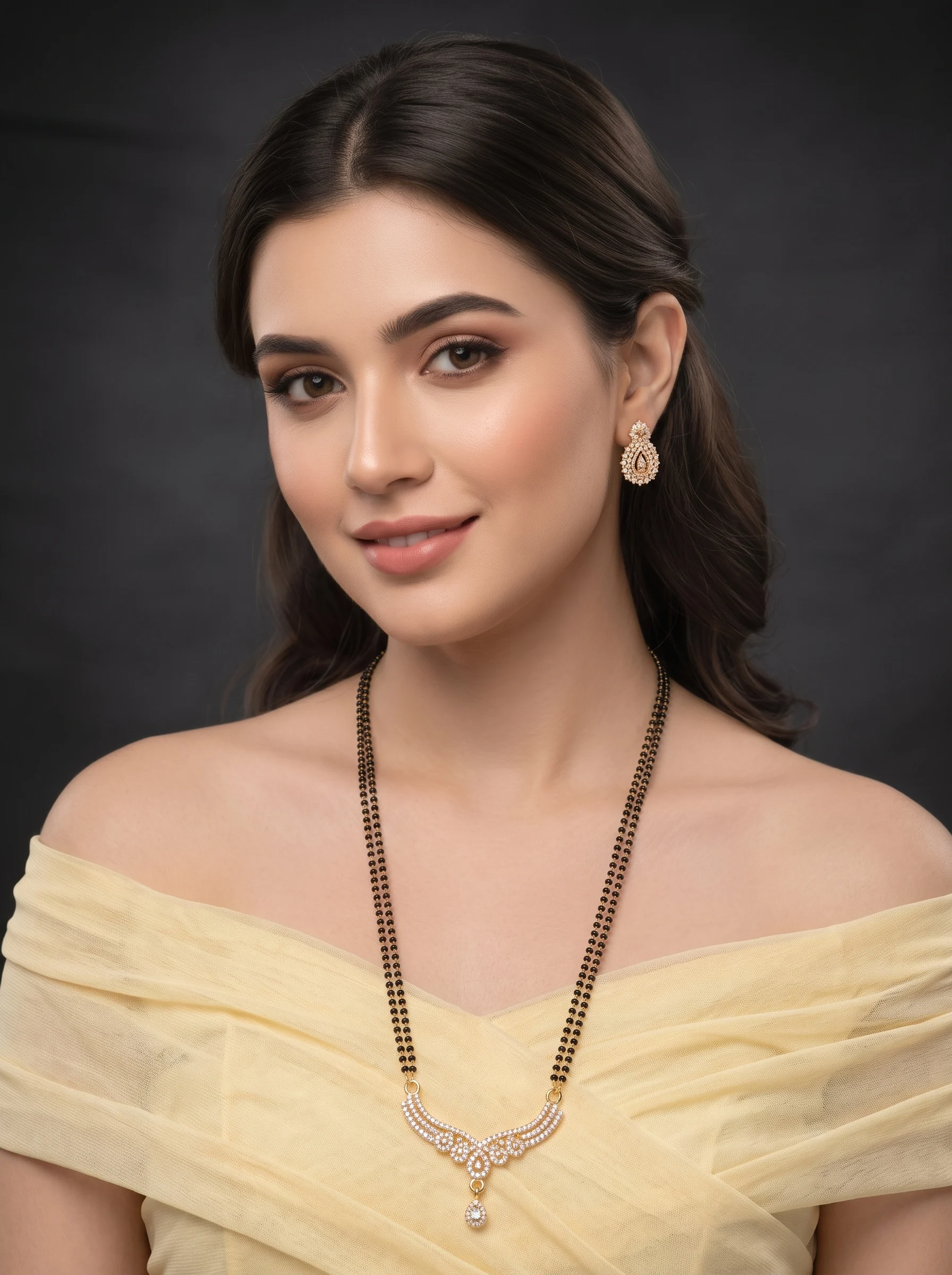 Royal Pearl Drop Mangalsutra - Image 3