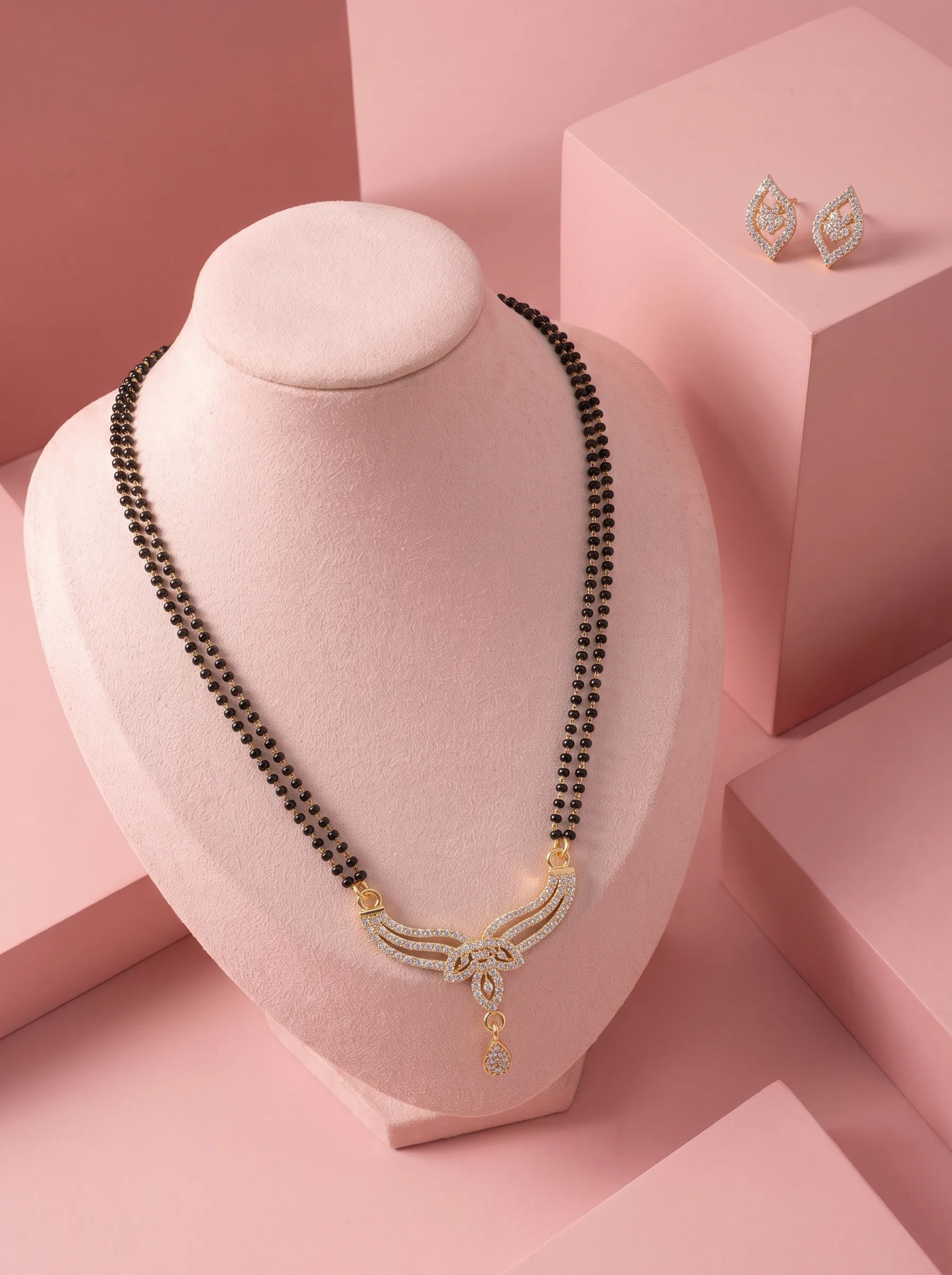 Golden Wing Bead Mangalsutra - Image 3