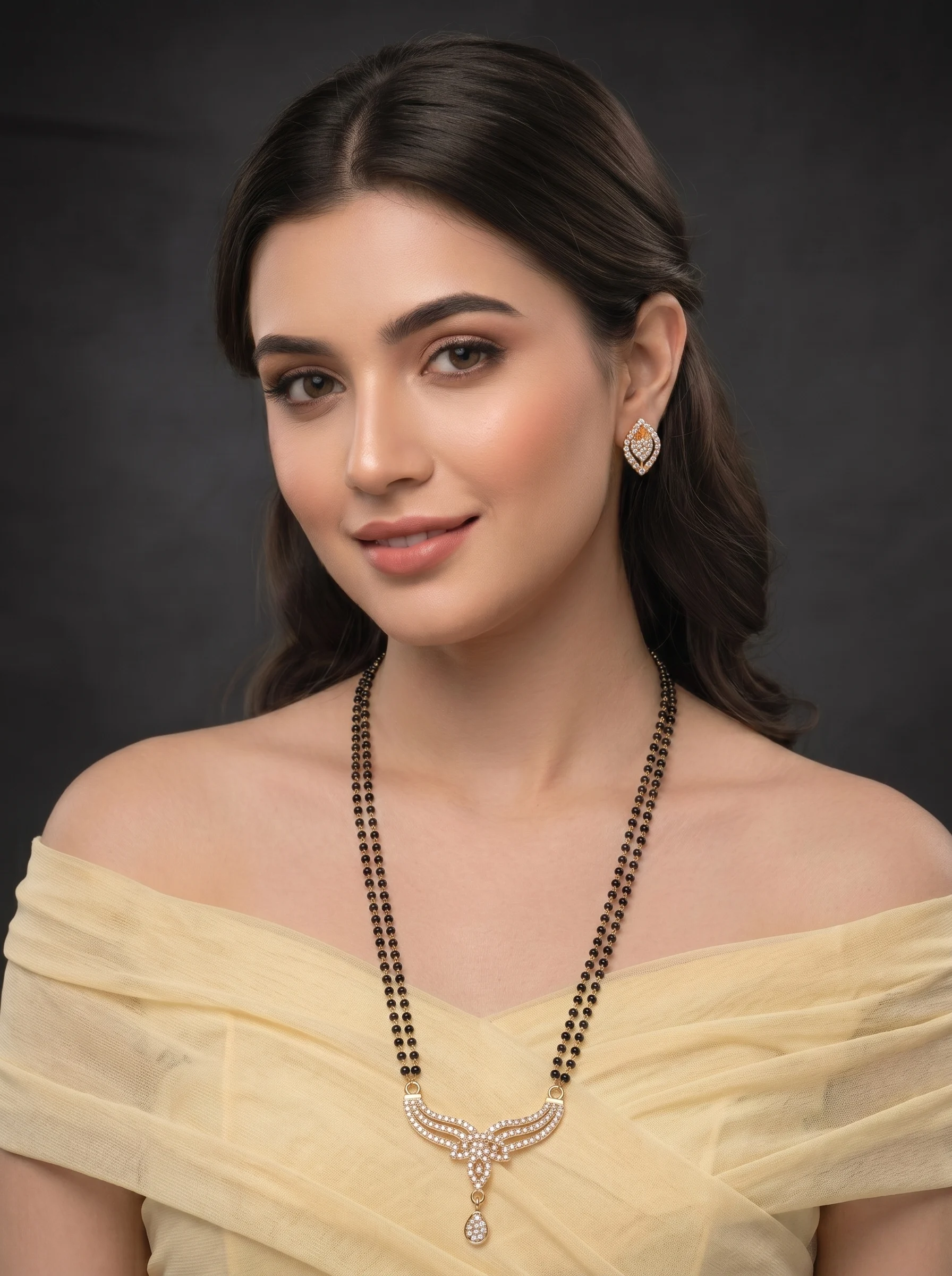 Golden Wing Bead Mangalsutra - Image 4