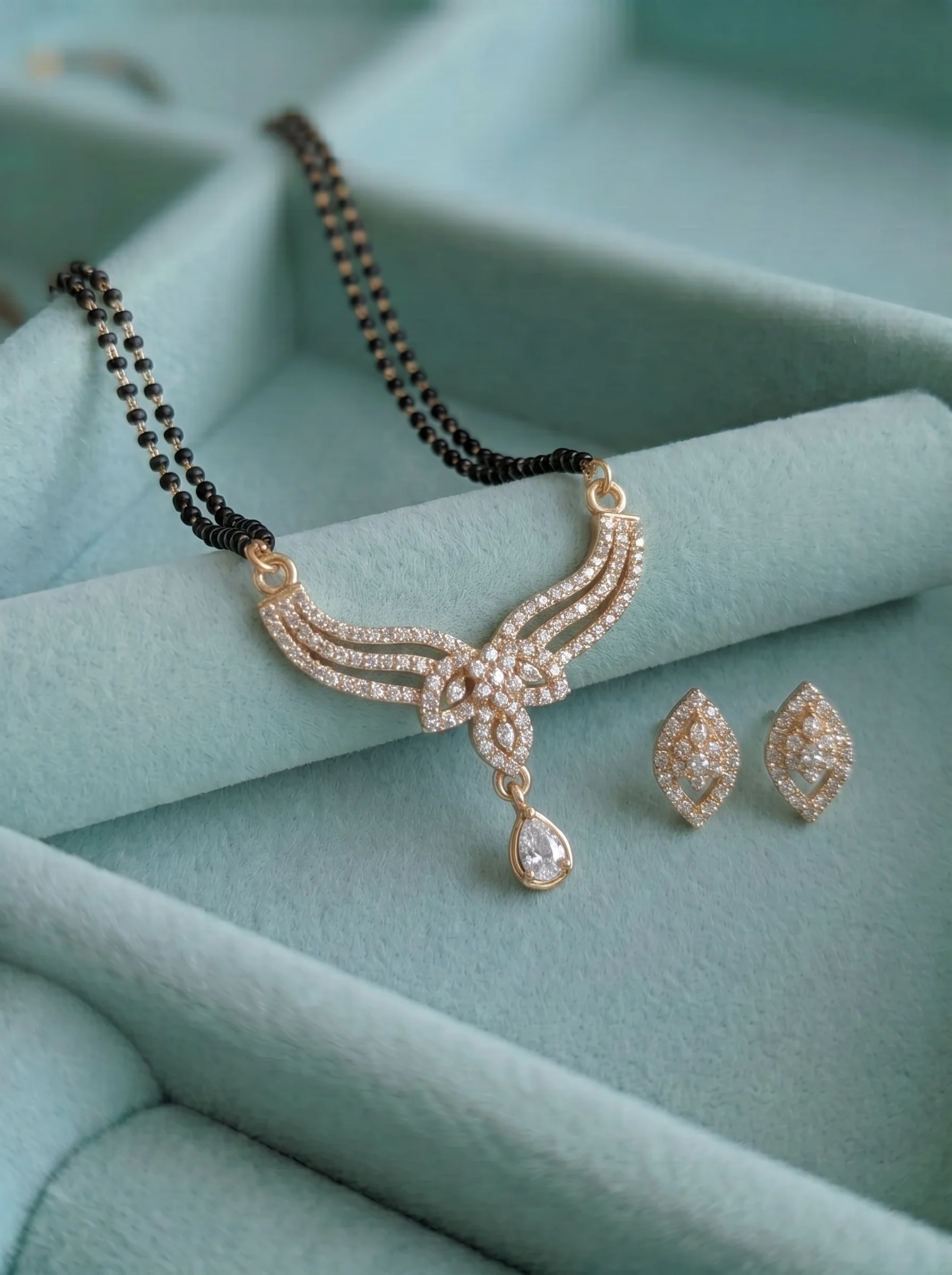 Golden Wing Bead Mangalsutra - Image 5