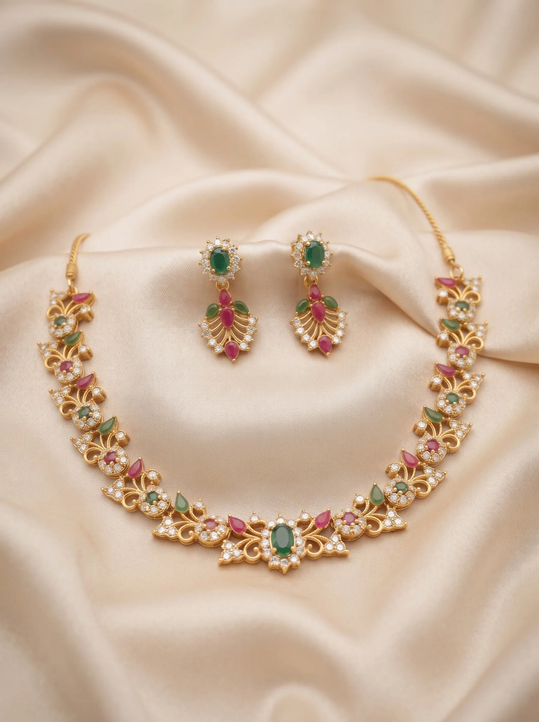 Gold Ruby Emerald Set - Image 2