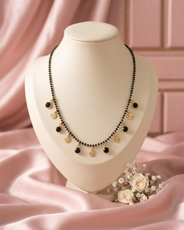 Gold Black Drop Mangalsutra