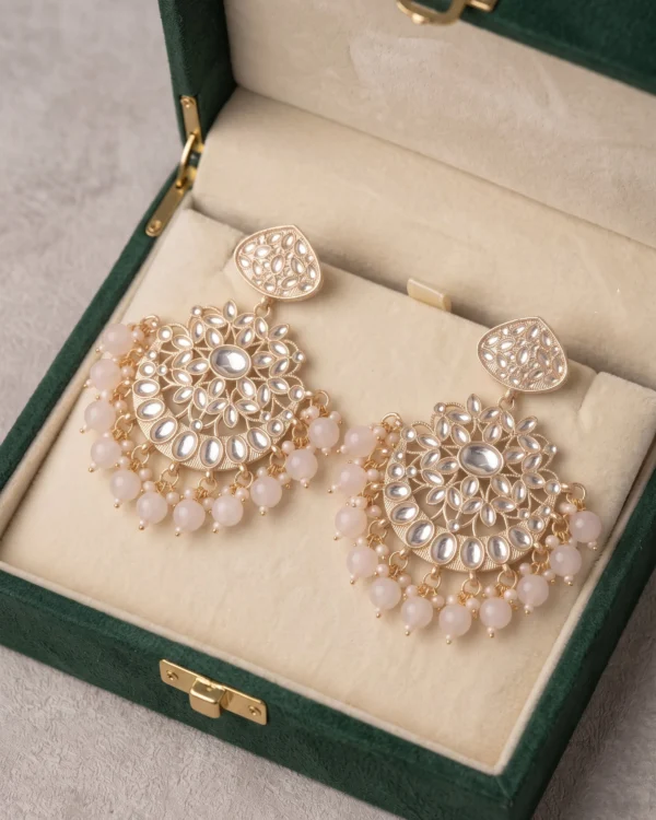 Pearl Chandbali Earrings