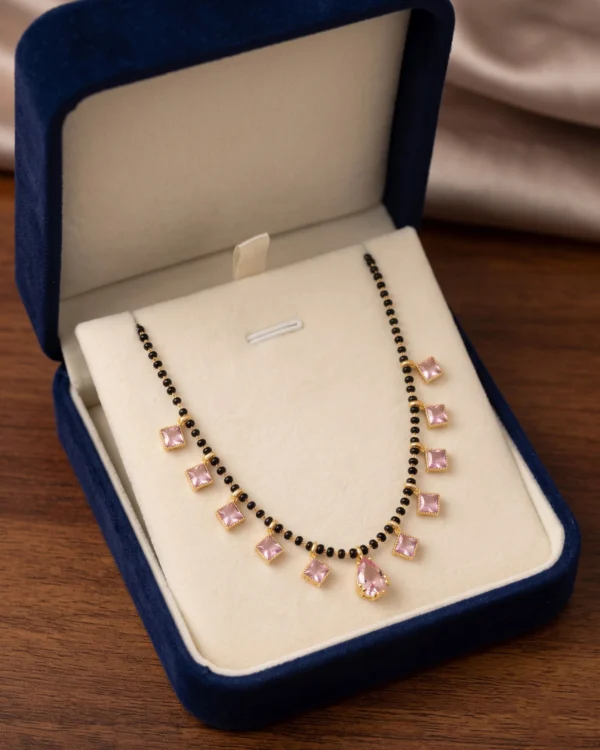 Pink Pearl Drop Mangalsutr