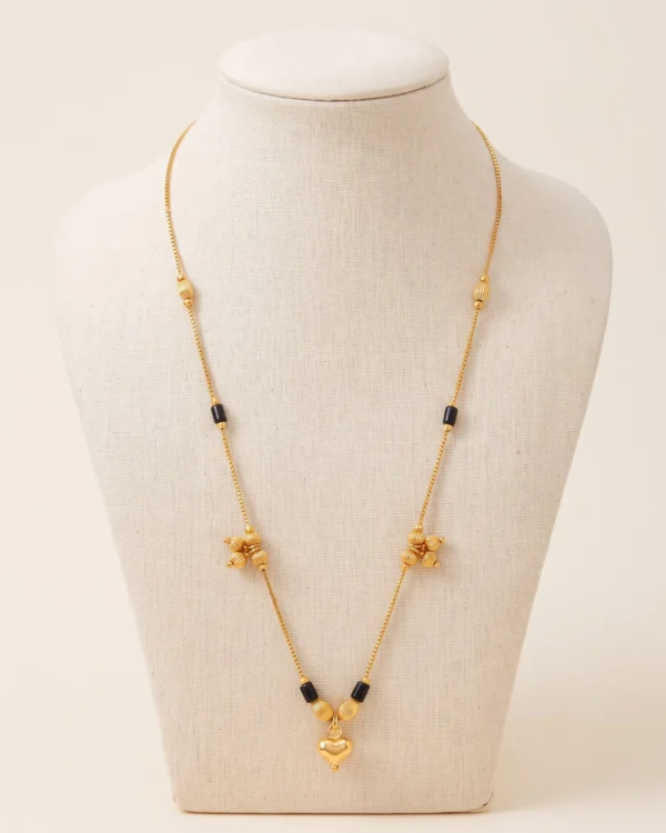 Gold Black Bead Mangalsutra
