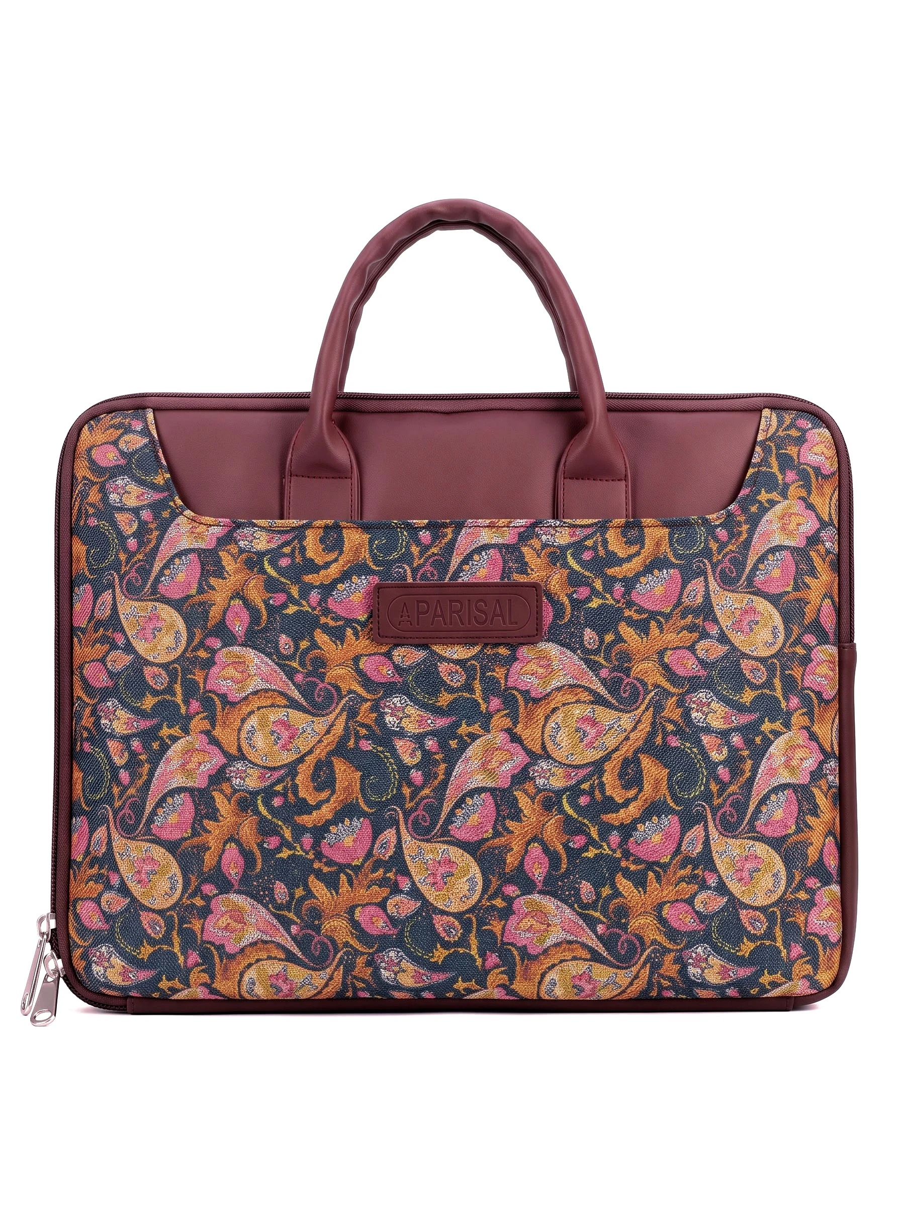Dark Paisley Print Laptop Bag - Image 2