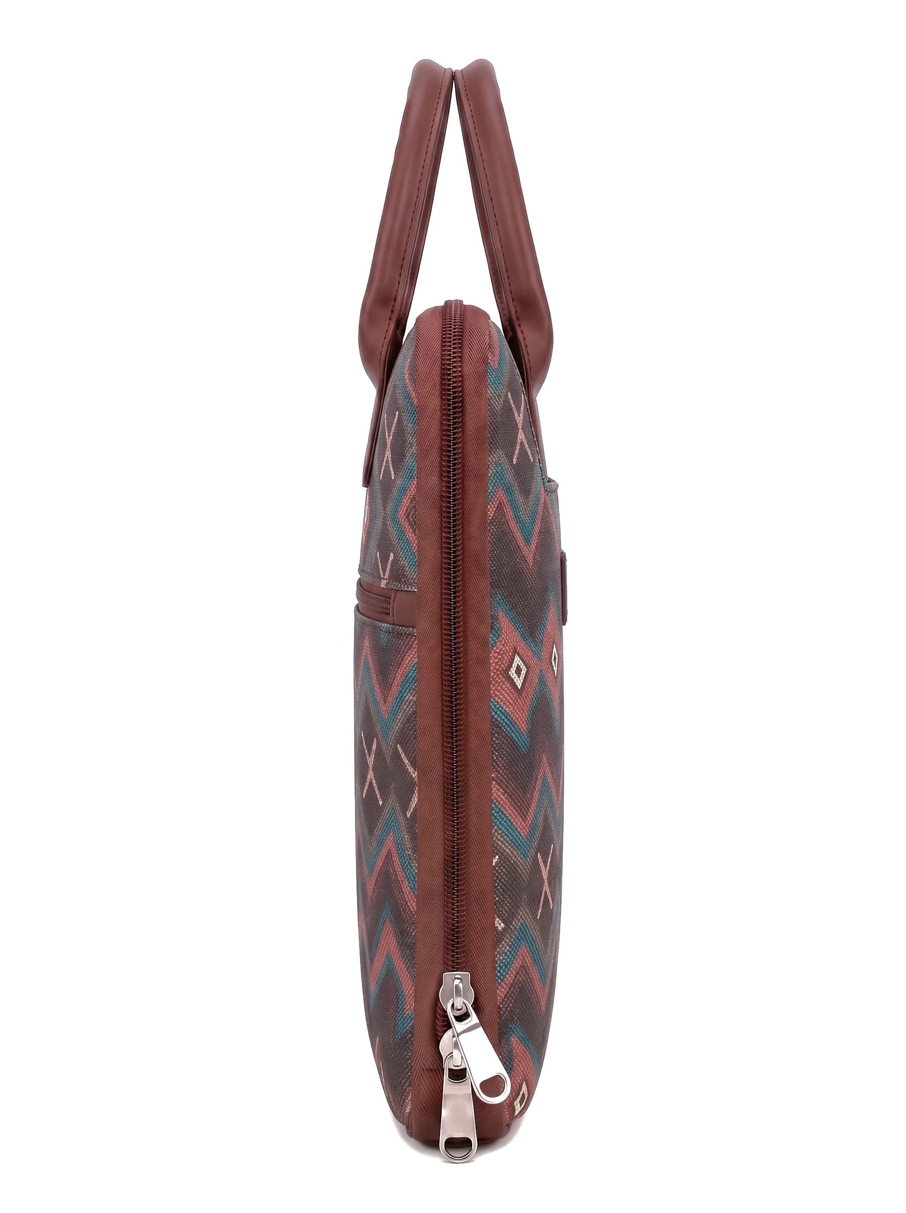Chevron Geometric Print Laptop Bag - Image 6