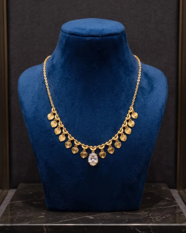Gold Drop Chain Necklace